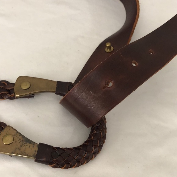 TOMMY BAHAMA Sz M Brown Leather Belt - Picture 14 of 14
